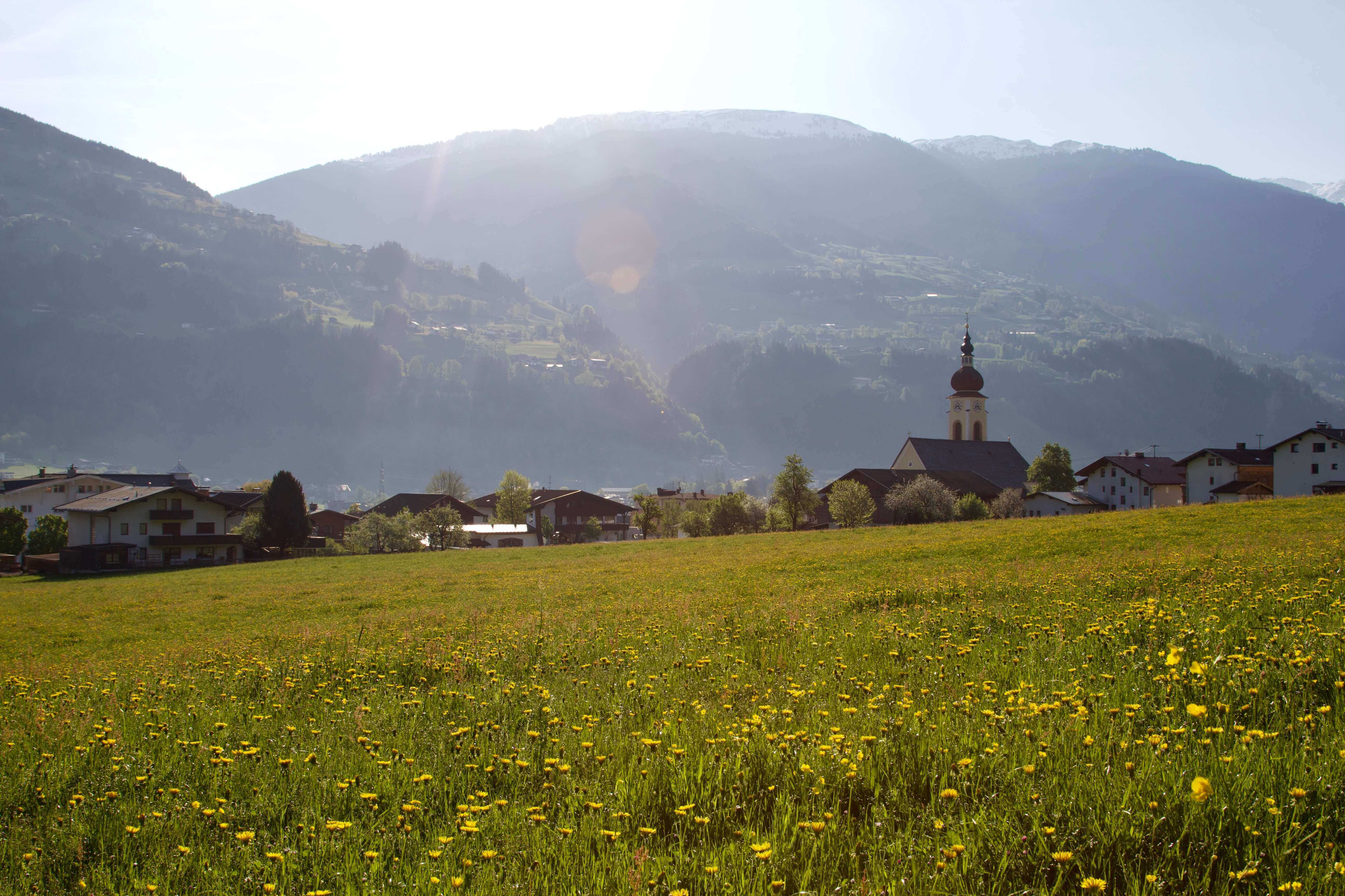 A church in the sun