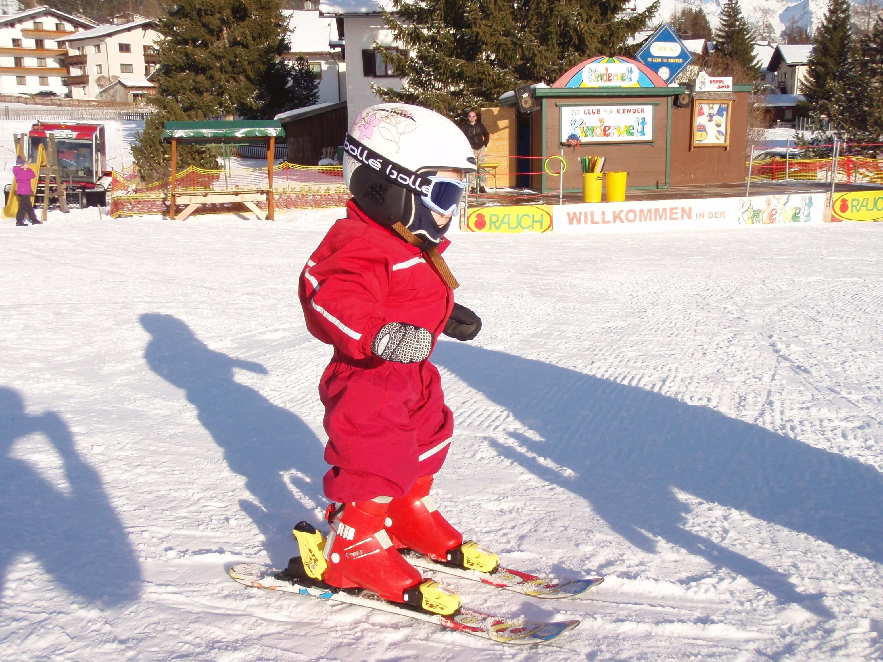 Skiing at 18 months