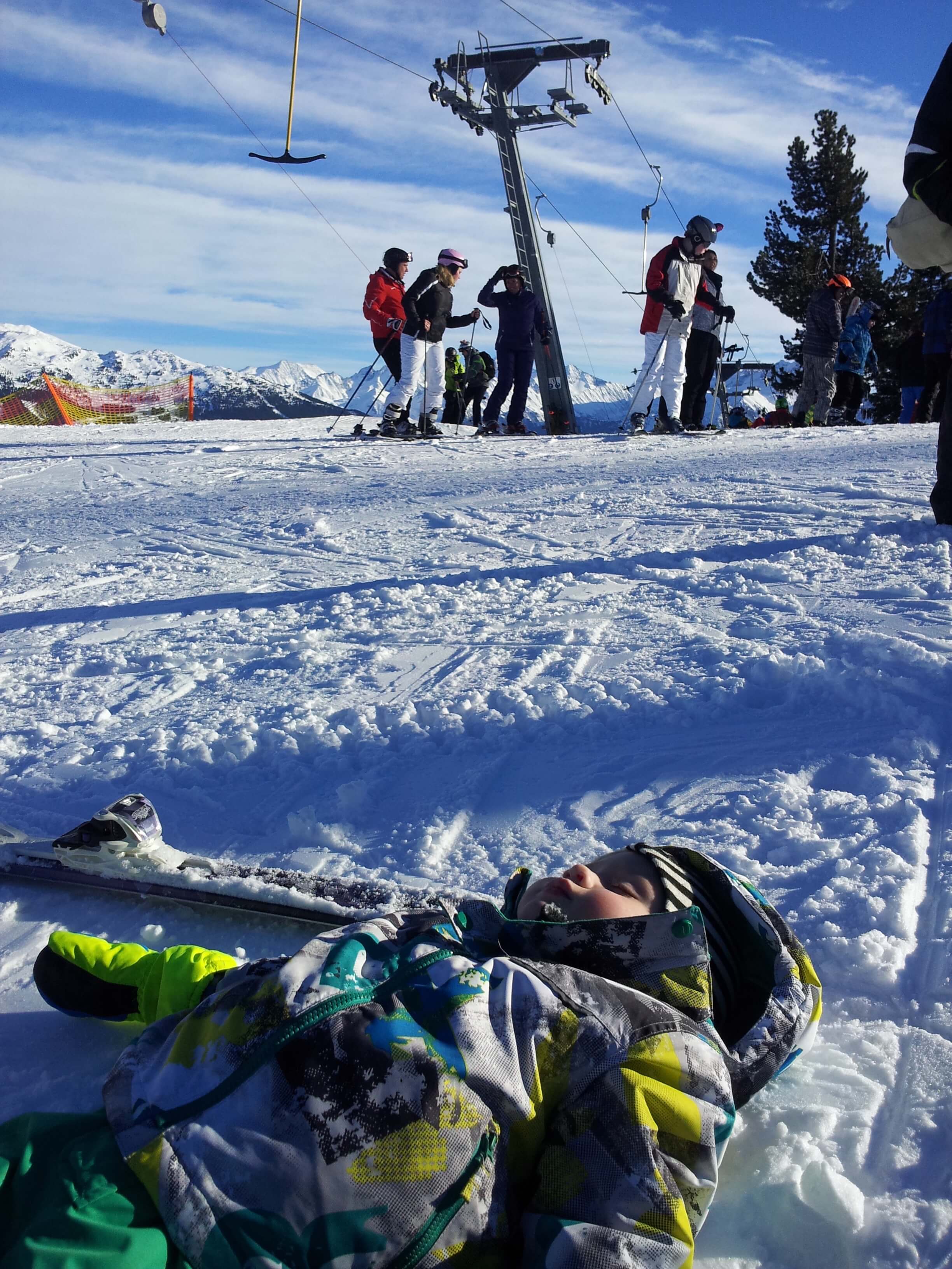 Asleep on the T-bar